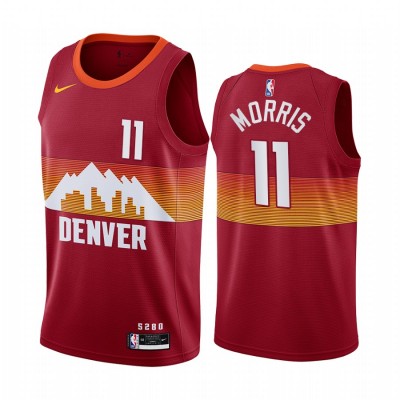 Nike Denver Nuggets #11 Monte Morris Red Youth NBA Swingman 2020-21 City Edition Jersey